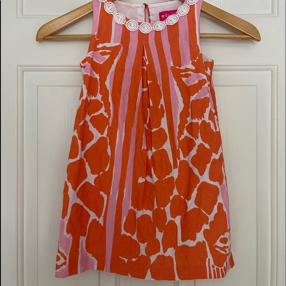 Lilly Pulitzer for Target pink and orange shift dress size XS (4-5)